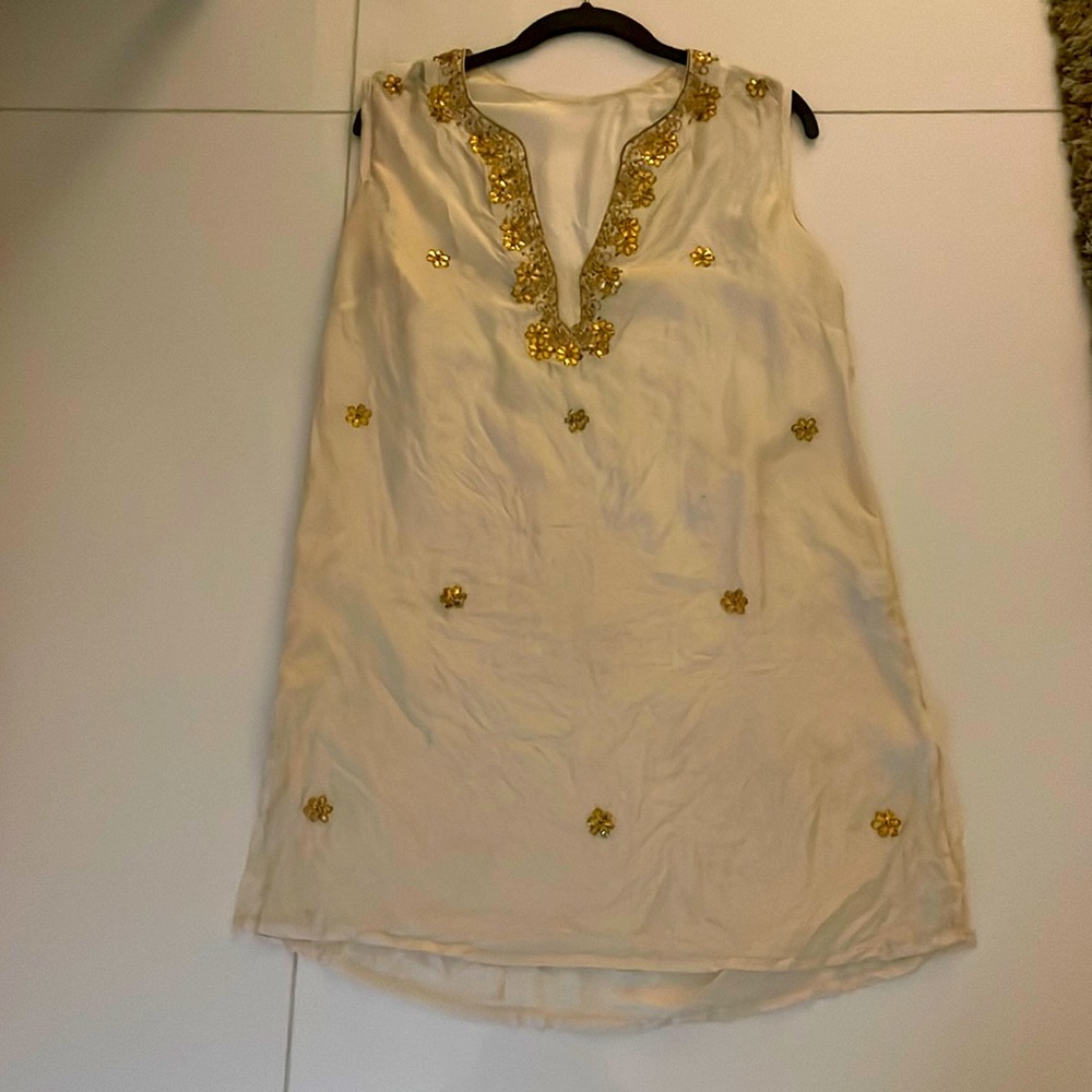 Elevated Caftan!! Silk. Perfect for any Summer Vacation! A Steal!